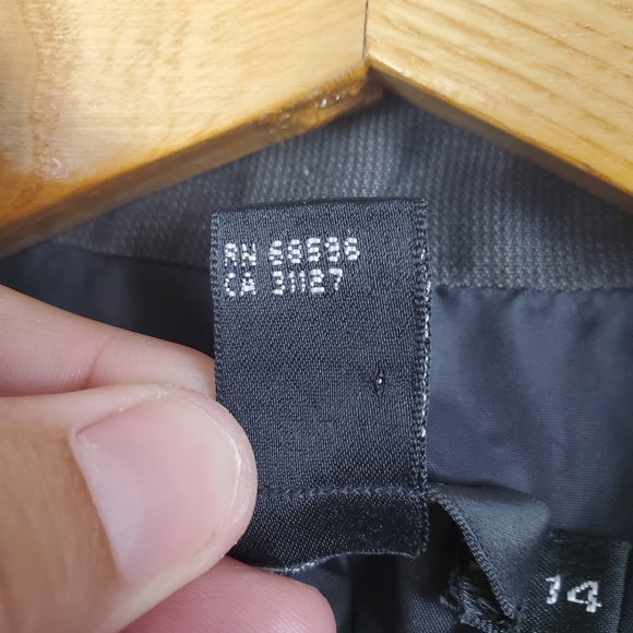 DKNY Women's Linen Blend Suit Set. Charcoal. 14/14P - Picture 5 of 16